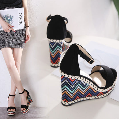 Casilda | Women’s Orthopedic Bohemian Espadrille Wedge Ankle Strap Sandals