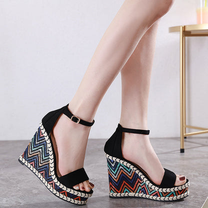 Casilda | Women’s Orthopedic Bohemian Espadrille Wedge Ankle Strap Sandals