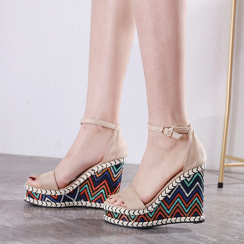 Casilda | Women’s Orthopedic Bohemian Espadrille Wedge Ankle Strap Sandals