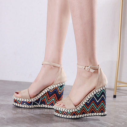 Casilda | Women’s Orthopedic Bohemian Espadrille Wedge Ankle Strap Sandals