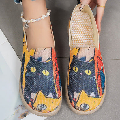 Orthopedic Colorful Slip-On Shoes – Lightweight Comfort Casual Walking Flats