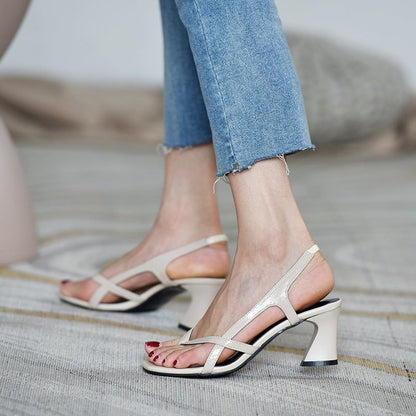 OrthoCare Sandals With Thick, High Heels, A Unique Style