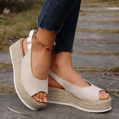 Desolina | Women’s Orthopedic Espadrille Wedge Slingback Sandals