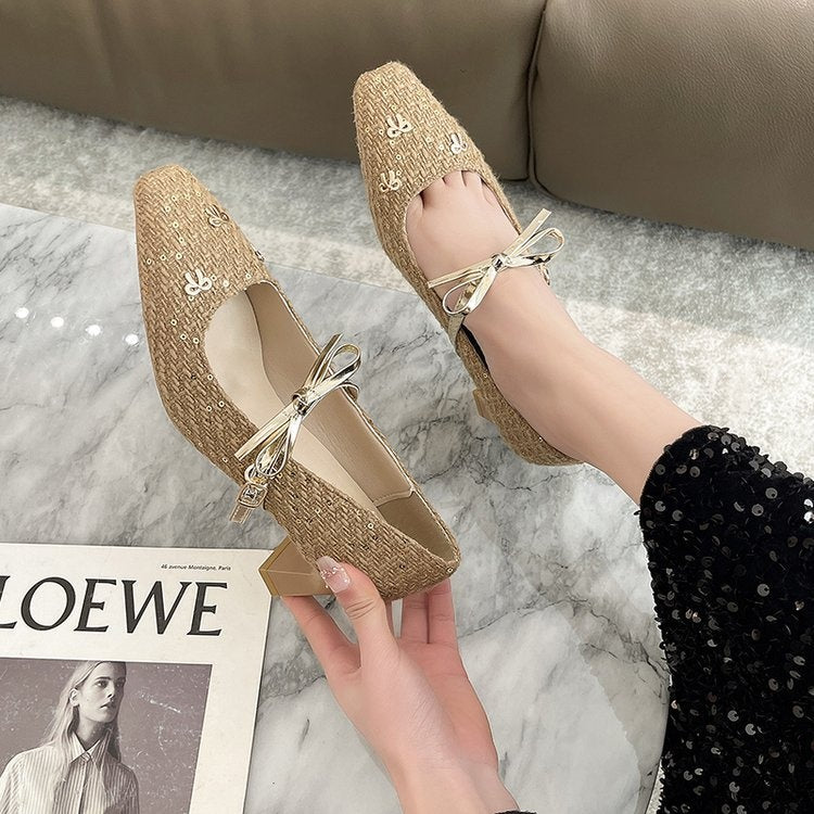 Farren | Women’s Orthopedic Rhinestone Mary Jane Ballet Flats