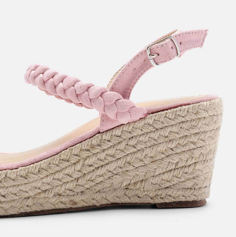 Nivea | Women’s Orthopedic Braided Strap Espadrille Wedge Sandals