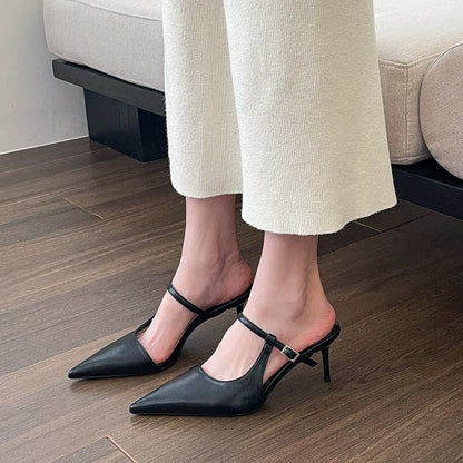 OrthoCare Pointed Toe High Heel Slippers - Comfort