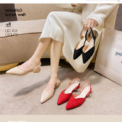 OrthoCare Plus Size Open Low Heel Sandals
