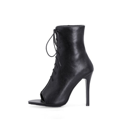 Valora | Women’s Orthopedic Peep Toe Stiletto Ankle Booties