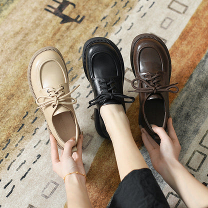 OrthoCare Leather Lace-Up Shoes, British Style