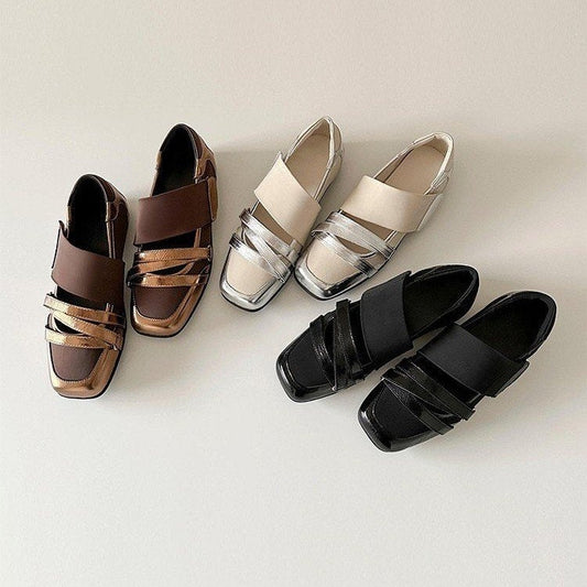 Baylisse | Women’s Orthopedic Retro Buckle Loafer Flats