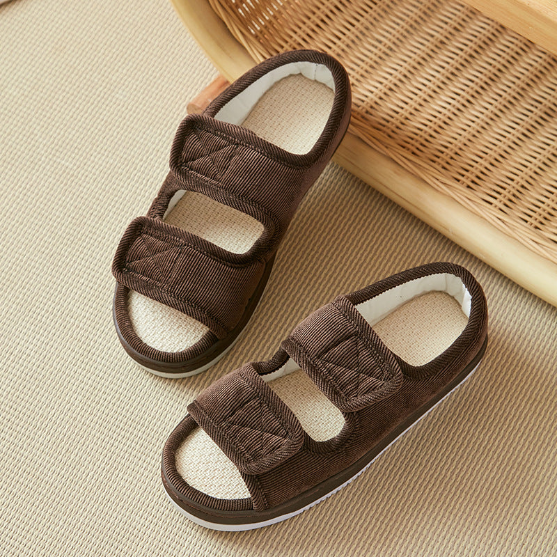Dorelia | Women’s Orthopedic Plush Double Strap Sandals