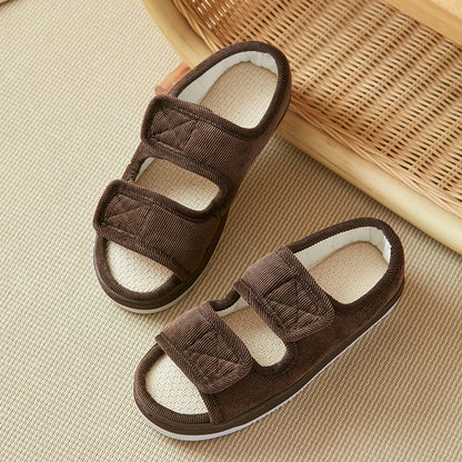 Dorelia | Women’s Orthopedic Plush Double Strap Sandals