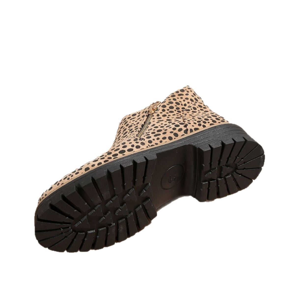 OrthoCare Leopard Print Low Heel Boots - Unique Elegance