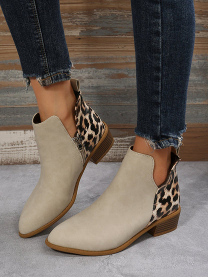 OrthoCare Low Heel Martin Boots - Side Zipper