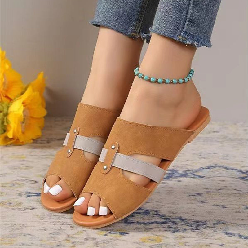 Umbria | Women’s Orthopedic Double Strap Comfort Slide Sandals