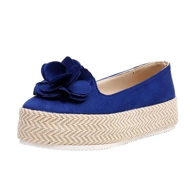 OrthoCare Women’s Bow Platform Espadrille Flats – Lightweight Comfort Slip-On