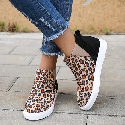 OrthoCare Leopard Flats - Elastic V Cutout Comfort