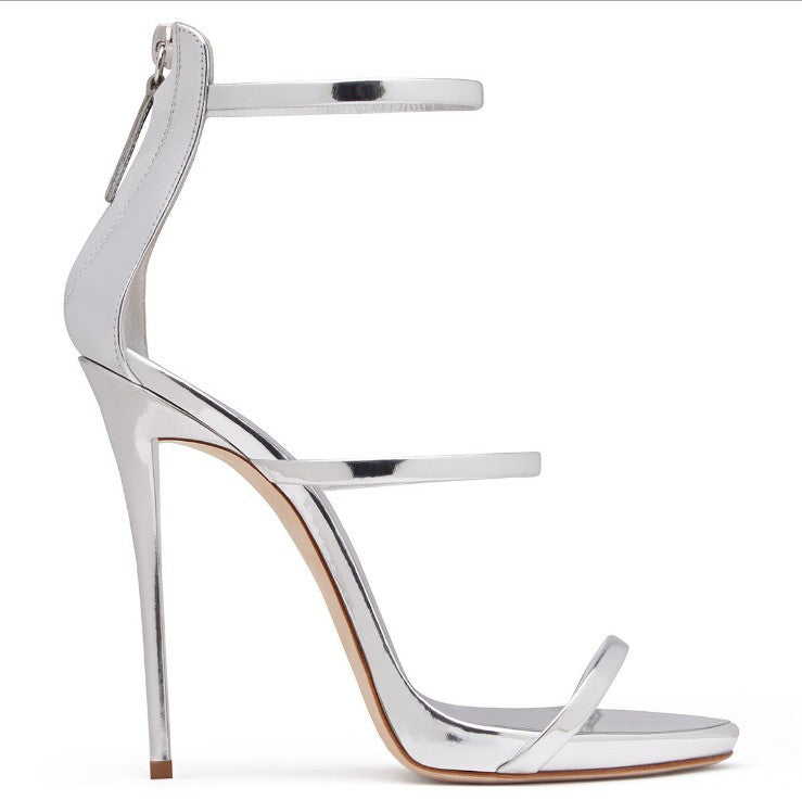 Aurelia™ | Orthopedic Luxury Catwalk Stiletto Heels with Metallic Finish