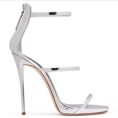 Aurelia™ | Orthopedic Luxury Catwalk Stiletto Heels with Metallic Finish