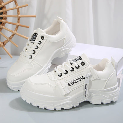 Sara | Orthopedic Lace-up Sneakers With Side-Zipper Design