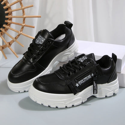 Sara | Orthopedic Lace-up Sneakers With Side-Zipper Design