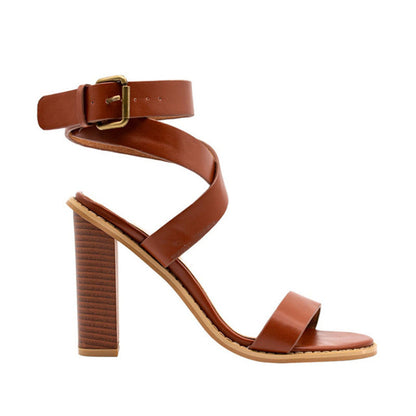 OrthoCare Plus Size Sandals With Chunky Heels