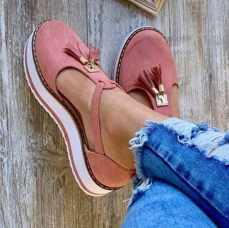 OrthoCare Fringe Flat Shoes - Spring Elegance