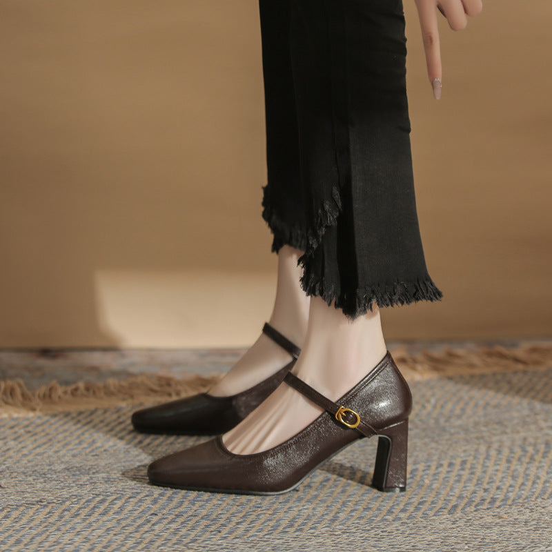 Elowen | Women’s Orthopedic Mary Jane Block Heel Pumps