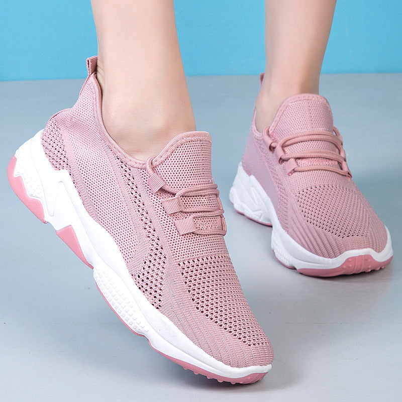 OrthoCare Women’s Breathable Knit Sneakers – Lightweight Cushioned Comfort Walking Shoes