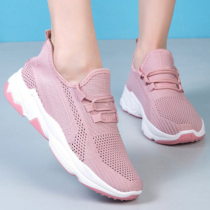 OrthoCare Women’s Breathable Knit Sneakers – Lightweight Cushioned Comfort Walking Shoes