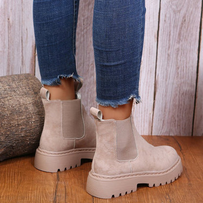 OrthoCare Ankle Boots - Chunky Platform Comfort