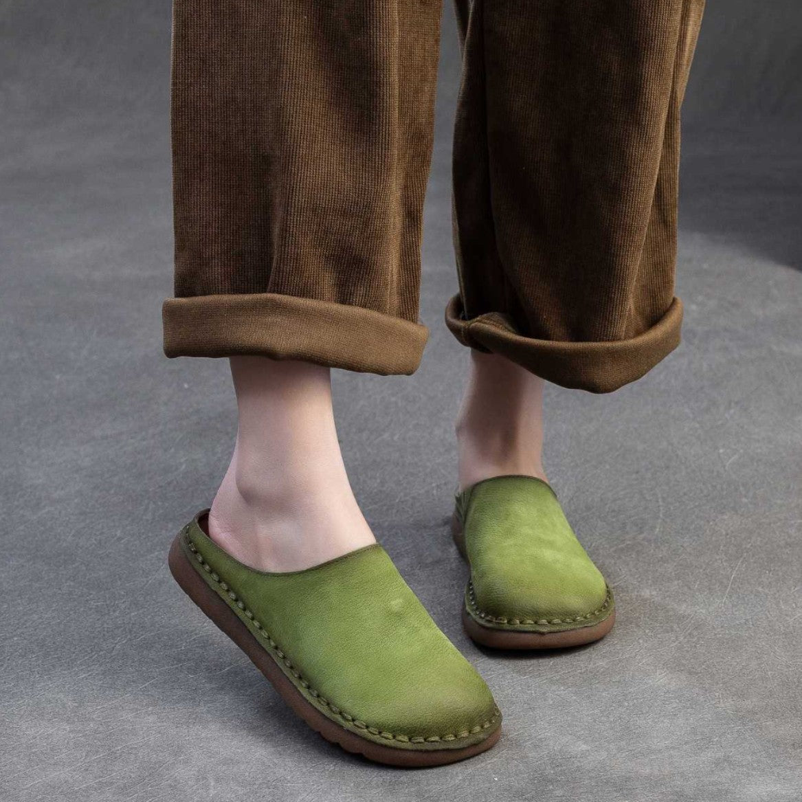 Maren | Orthopedic Soft Leather Slip-On Comfort Mules