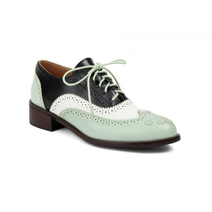 OrthoCare | Colorblock Lace-Up Oxford Shoes