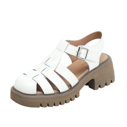 OrthoCare Platform Sandals - Closed Toe Comfort