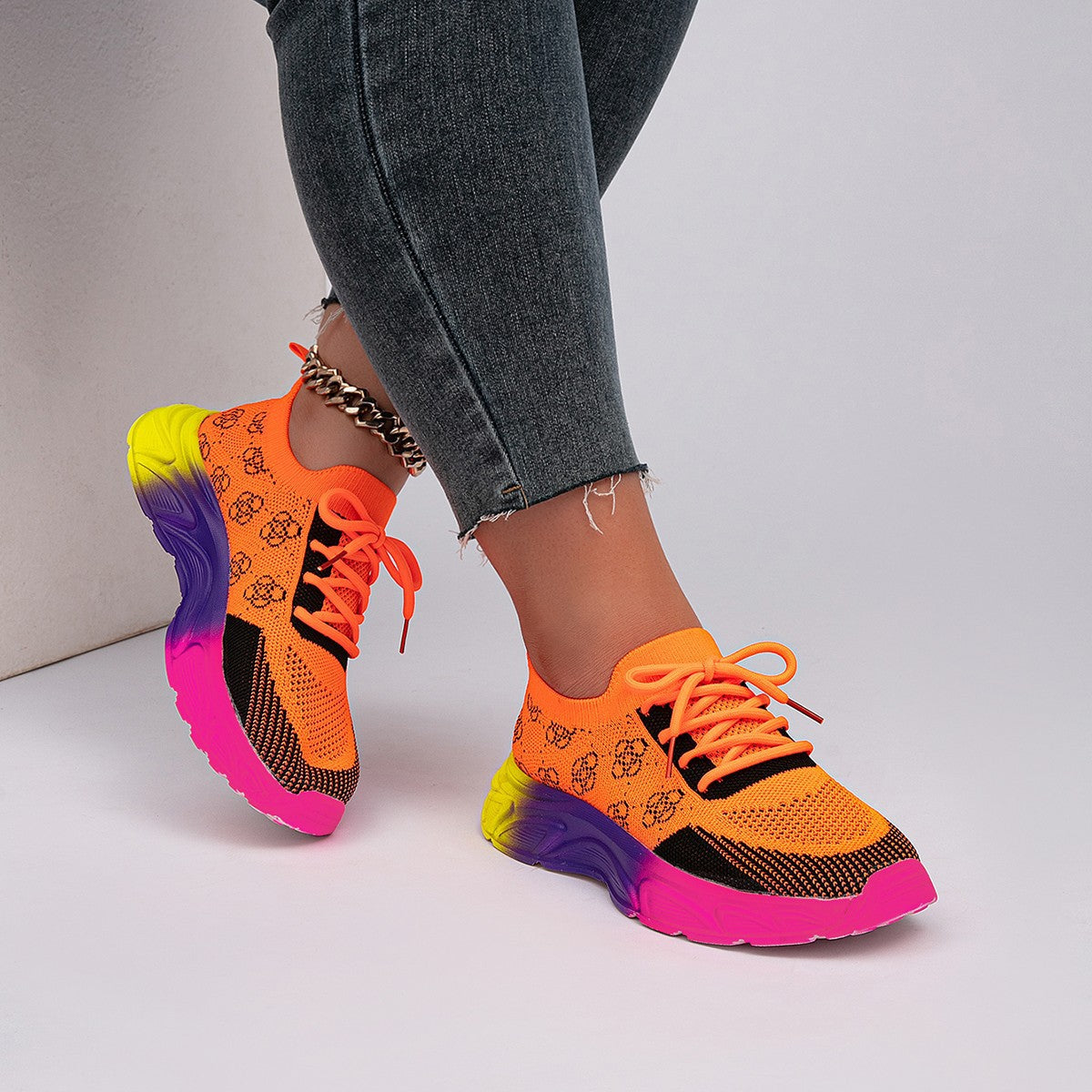 OrthoCare Rainbow Sole Athletic Shoes - Ergonomic Fit