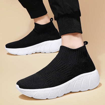 Orthopedic Slip-On Sneakers – Breathable Knit Casual Walking Shoes