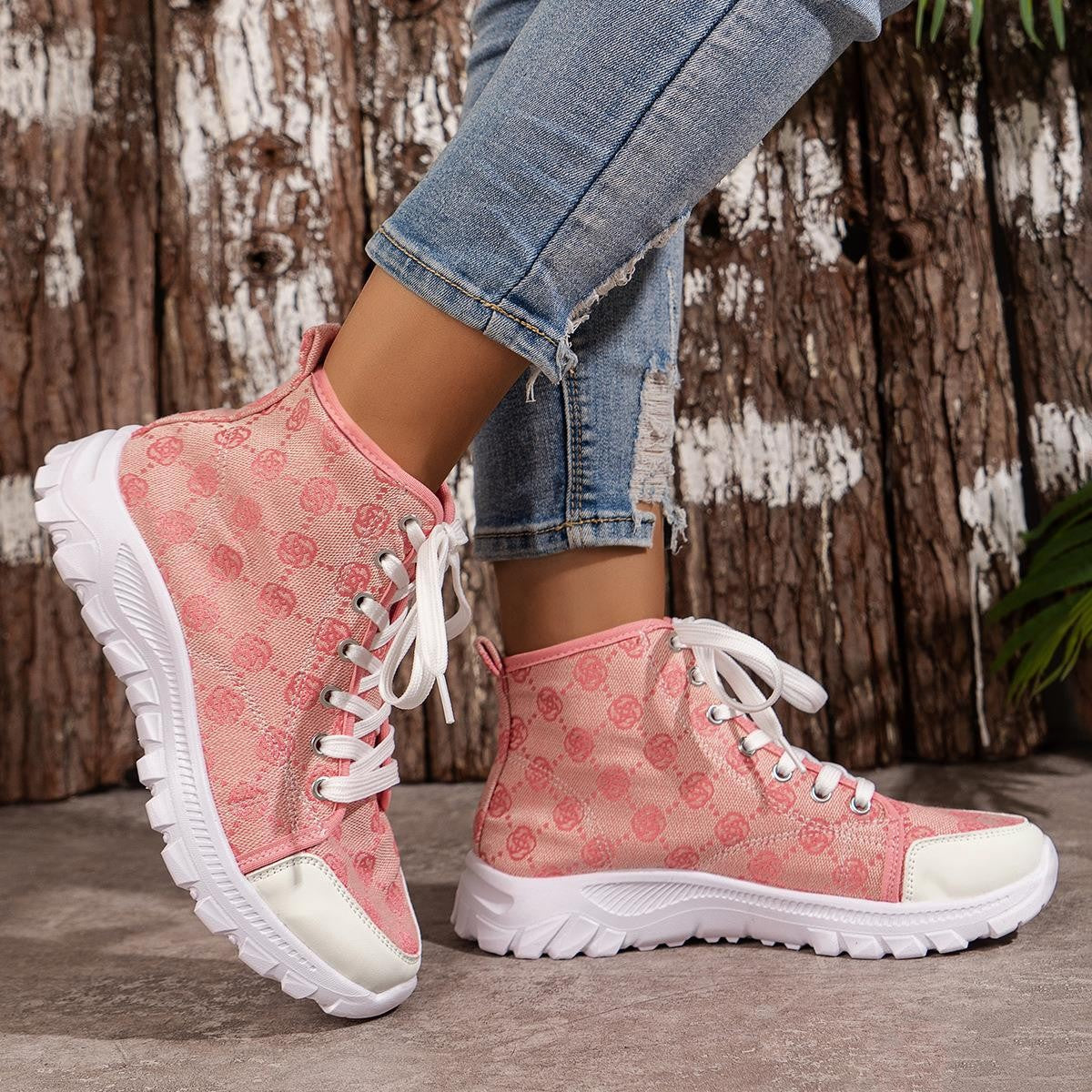 Rose | Orthopedic Casual Lace-Up Ankle Sneakers
