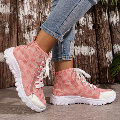 Rose | Orthopedic Casual Lace-Up Ankle Sneakers