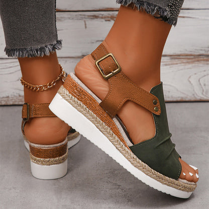 Vionette | Women’s Orthopedic Cutout Wedge Comfort Sandals