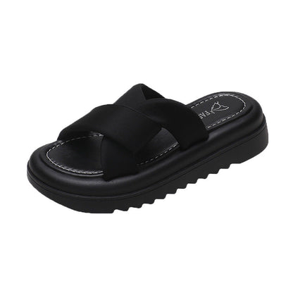 Ilithya | Women’s Orthopedic Cross Strap Platform Slides