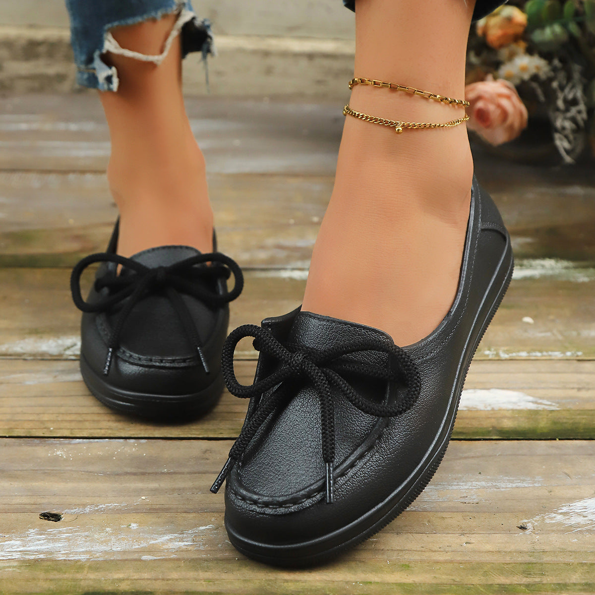 Elysia | Women’s Orthopedic Bow Slip-On Casual Flats