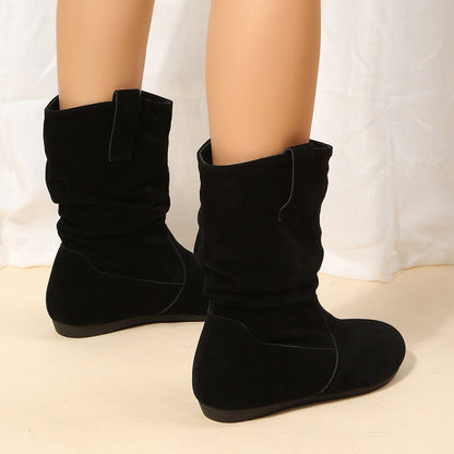 OrthoCare Suede Mid-Calf Boots - Winter Warmth