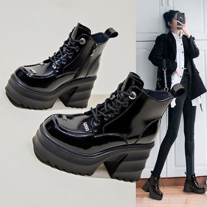 Martina | Orthopedic Thick  High Heel  Ankle Boots