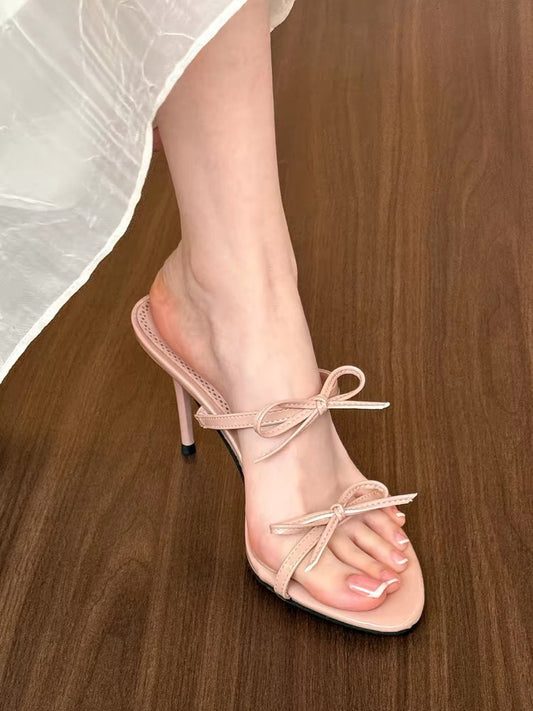 OrthoCare | Minimal Bow Strap Stiletto Sandals