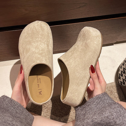 OrthoCare | Cozy Suede Slip-On Mule Slippers