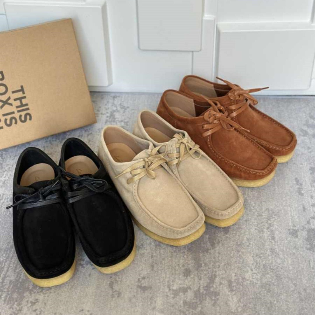 OrthoCare Leather Lace-Up Shoes With A Thick, Unique Sole