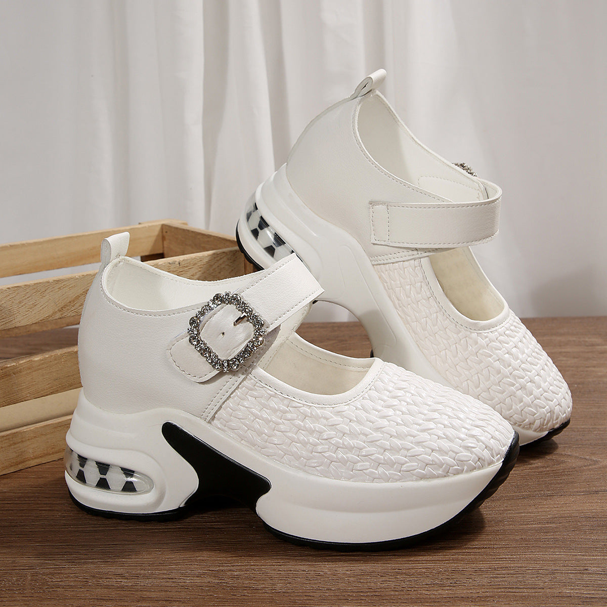 OrthoCare Woven Wedge Shoes - Breathable Support