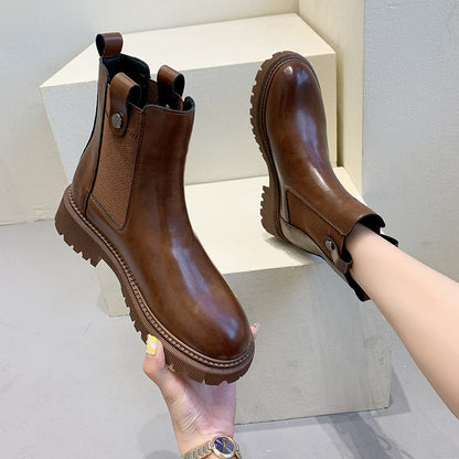 Elsa | Orthopedic Chunky Chelsea Ankle Boots