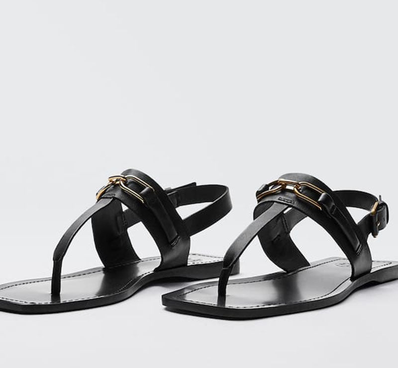 Bodil | Women’s Orthopedic Buckled T-Strap Flat Sandals