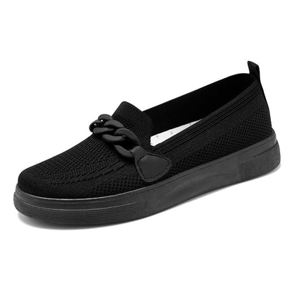 OrthoCare Chain Flats - Slip-On Comfort Shoes